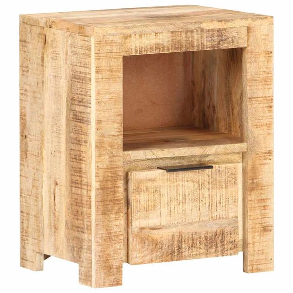 vidaXL Nočný stolík 40x30x50 cm surové mangovníkové drevo