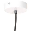 vidaXL Industriálna závesná lampa 25 W biela 19 cm okrúhla E27