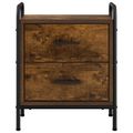vidaXL Nočný stolík 2 ks Dymový dub 40 x 30 x 50 cm Kompozitné drevo