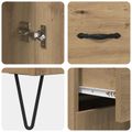 vidaXL Highboard 2 ks Remeselný dub 69,5 x 34 x 180 cm