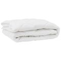 vidaXL Paplón s vankúšom 3 ks Biela Mikrovlákno