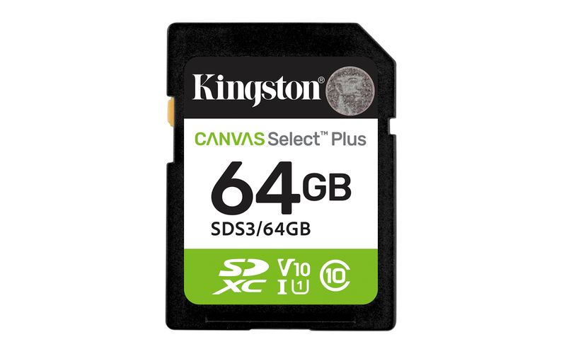 Kingston Canvas Select Plus/SDXC/64GB/UHS-I U1 / Class 10