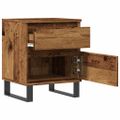 vidaXL Nočné stolíky 2 ks staré drevo 40x35x50 cm kompozitné drevo