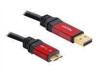 Kabel USB - USB typ A (M) do Micro-USB typu B (M) - USB 3.0 - 1 m - černá