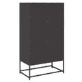 vidaXL Highboard Black 68x39x123 cm Oceľ