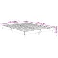 vidaXL Posteľný rám dub sonoma 135x190 cm kompozitné drevo