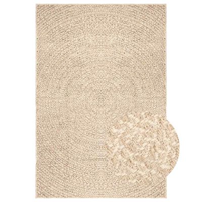 vidaXL Koberec ZIZUR 120x170 cm, jutový vzhľad, interiér a exteriér
