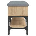 vidaXL Lavička na topánky dub sonoma 102x32x45 cm kompozitné drevo
