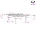 vidaXL Posteľ s matracom voskovo hnedá 140x200 cm masívna borovica
