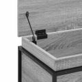 vidaXL Úložný box s vekom sivá sonoma 60x40x51,5 cm kompozitné drevo