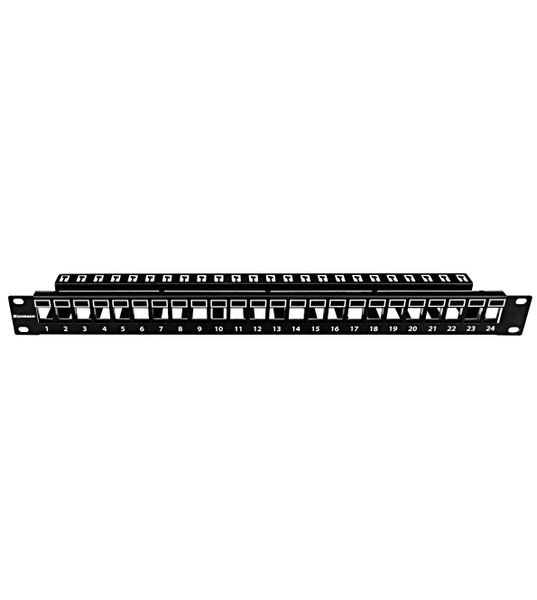19''patchpanel AMPARO pre 24 keystone SFA/SFB neosadený, 1U