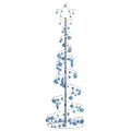 vidaXL LED vianočný stromček s ozdobami 120 LED teplá biela 180 cm