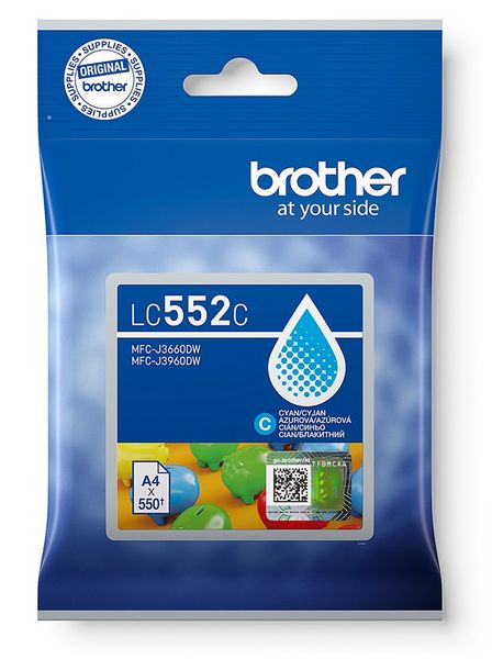 Brother LC-552C - atrament azúrový