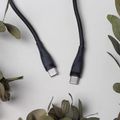 Maxlife MXUC-08 kábel USB-C - USB-C 1,0 m 60W čierny nylon