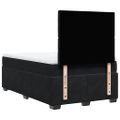 vidaXL Posteľný rám boxspring s matracom čierny 120x200 cm zamat
