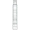 vidaXL Oblúkové gabiónové koše 5ks 200x30x160/180cm pozinkované železo
