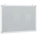 vidaXL Magnetická biela tabuľa 80x60x1,7 cm hliník