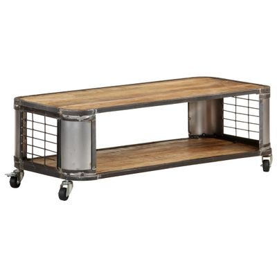vidaXL Konferenčný stolík 100x50x35 cm masívne mangovníkové drevo