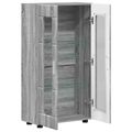 vidaXL Servírovacia skriňa FLORIN 55,5 x 29 x 100 cm Sivý Sonoma