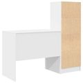 vidaXL Stôl Biela 135,5 x 50 x 127 cm 2 ks
