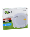 Q-101P LED panel 6W 660lm 4000K biely - kruhový vstavaný Qtec