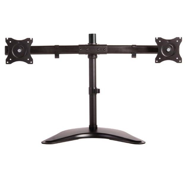 Neomounts Select  NM-D335DBLACK / Flat Screen Desk mount (10-27") desk clamp/stand/grommet / Black Stojan, VESA, stolní, pro 2 ploché monitory, úhloprícka 10"-27", náklon 90°, otácení 90°, rotace 360°, nosnost 16kg, cerný