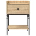 vidaXL Nočný stolík dub sonoma 40,5x31x60 cm kompozitné drevo