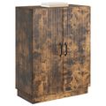 vidaXL Servírovacia skriňa Dymový dub 66 x 34,5 x 87 cm