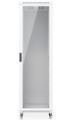 Ubiquiti UniFi 42U Rack Cabinet 1000 Glass - Stojanový rozvaděč, výška 42U, ventilátory, prosklené dveře Serverový rack, 42U, 4-post, sklenené dvere, 800 kg nosnost, ventilátory, uzamykatelný, bílý