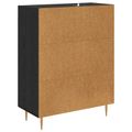vidaXL Servírovacia skriňa Čierny dub 69,5 x 34 x 90 cm