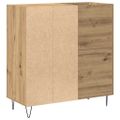 vidaXL Skrinka na gramofónové platne dub artisan 85 x 38 x 89 cm