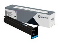 Azúrová - originálna - puzdro - kazeta s farbivom LCCP - pre Lexmark XC9535