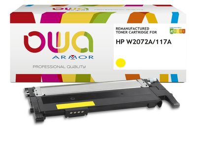 OWA Armor toner kompatibilný s HP W2072A, 117A, 700st, žltá/yellow