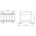 Svorka univerzálna UK 50/3x1A+N/PE, 160A, 5pól., AL/CU, krytá, 3xŠ/M/Z, na DIN/panel