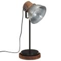 vidaXL Stolová lampa 25 W starožitná strieborná 17x17x50 cm E27