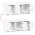 vidaXL TV skrinka 102 x 33 x 47 cm Biela Kompozitné drevo