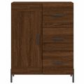 vidaXL Vysoká skrinka hnedý dub 69,5x34x180 cm spracované drevo
