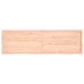 vidaXL Stolová doska 200x60x(2-4) cm neošetrený dubový masív