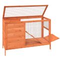 vidaXL Králikáreň hnedá 103x44x69,5 cm masívna borovica