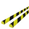 vidaXL Chrániče hrán 2 ks žlto-čierne 4x3x100 cm PU