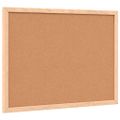 vidaXL Tabuľa s rámom z masívneho borovicového dreva čierna 40x30 cm