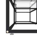 vidaXL TV stolík priehľadný 180x40x40,5 cm tvrdené sklo