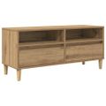 vidaXL TV skrinka 100 x 34,5 x 44,5 cm Remeselný dub Kompozitné drevo