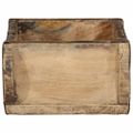 vidaXL Podnos 4 ks Hnedá 30 x 15 x 9 cm Masívne obnovené drevo