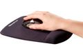 FELLOWES podložka pod myš a zápěstí PlushTouch/ 200mm x 245mm x 20mm/ textilie/paměťová pěna/ černá Podložka pod myš, ergonomická, pametová pena, 238x184mm, cerná