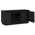 vidaXL TV skrinka 100 x 38 x 49 cm Čierny dub Kompozitné drevo
