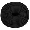 vidaXL Lodné lano čierne 8 mm 50 m polypropylén