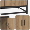 vidaXL Servírovacia skriňa Dub artisan 134 x 35 x 76 cm