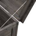 vidaXL Záhradný úložný box, antracitový 150x50x56,5 cm, jedľový masív