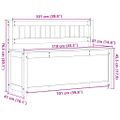 vidaXL Lavička 110x41x76,5 cm masívne borovicové drevo